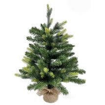 Mobili Rebecca - Rebecca Mobili Albero di Natale Abete artificiale Verde Piccolo 60 cm con 80 Rami base Yuta