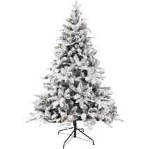 Rebecca Mobili Sapin de Noël enneigé 150 cm épais réaliste sapin artificiel 809 branches