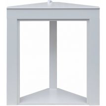 Mobili Rebecca - Rebecca Mobili Cadre décoratif pour Cheminée en Bois Blanc Classique
