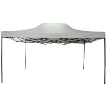 Mobili Rebecca - Rebecca Mobili Gazebo Pliant Blanc Métal Polyester Garde Marchés 3x4,5