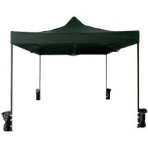 Rebecca Mobili Gazebo Pliant Refermable Vert 4 Poids Métal Polyester 3x3