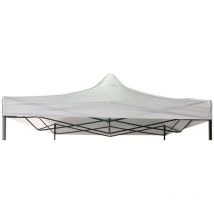Rebecca Mobili Couverture De Toit Gazebo Polyester Blanc Imperméable 3x3