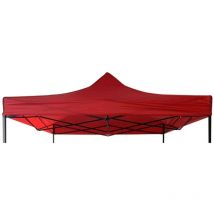 Mobili Rebecca - Rebecca Mobili Housse Remplacement Gazebo Rouge Polyester Résistant Auvent 3x3