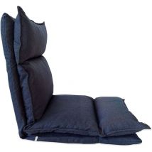 Rebecca Mobili Bodenstuhl Meditationsstuhl Blau Denim Entspannung 70x56x70