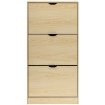Rebecca Mobili Mobile Scarpiera Porta Scarpe MDF Beige Compatto per 12 Paia