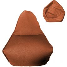 Rebecca Mobili Pouf Sacco Vuoto Fodera Arancione Poliestere Cerniera 70x80x90