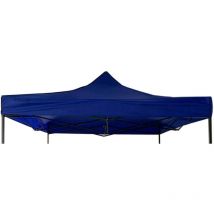 Mobili Rebecca - Rebecca Mobili Gazebo Parasol Azul Poliéster Sombreado Anti uv 3x3