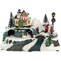Rebecca Mobili Scène de Noël avec Village de la Nativité en Mouvement Idée Cadeau