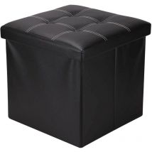 Rebecca Mobili Puff Sitzkissen Würfel schwarz Modern Wohnzimmer 30x30x30