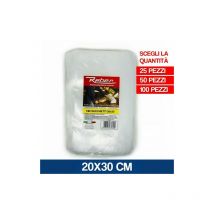 Buste sacchetti sottovuoto sotto vuoto alimenti made italy 24313V cm 20X30 100 pz (23982) - Reber
