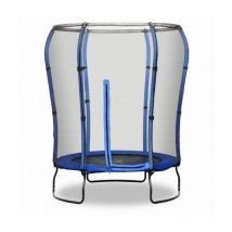 4.5ft Safe Jump Trampoline With halo Safety Enclosure - Blue - Blue - Rebo