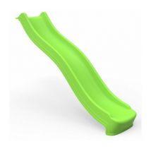 Rebo - 8ft (220cm) Universal Children's Plastic Garden Kids Wave Slide - Light Green