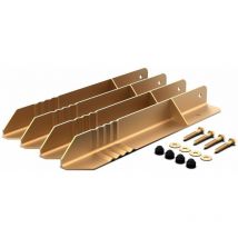 OutdoorToys Spielturm Schwerlastanker 4er Set Zubehör aus Metall in Braun