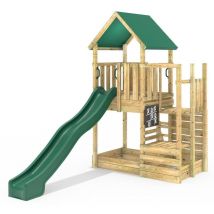 Rebo - Modular Wooden Climbing Frame Adventure Playset - M11 Stepup