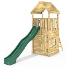 Modular Wooden Climbing Frame Adventure Playset - M7 with Den - Rebo