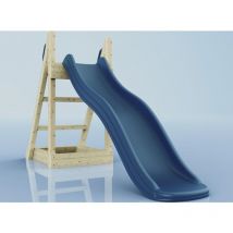 Rebo - OutdoorToys Rutsche Gazelle Kinderrutsche outdoor aus Holz in Blau, Rutsche outdoor freistehende Rutsche mit 175cm