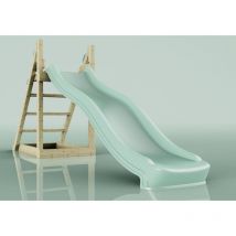 Rebo - OutdoorToys Rutsche Werwolf Kinderrutsche outdoor aus Holz in Grün, Rutsche outdoor freistehende Rutsche mit 220cm