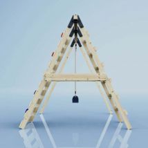 OutdoorToys Schaukel Lavendel aus Holz in Blau