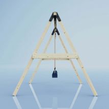 OutdoorToys Schaukel Tulpe aus Holz in Blau