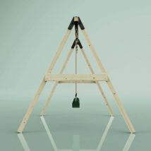 OutdoorToys Schaukel Tulpe aus Holz in Grün
