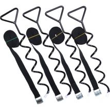 Outdoor Toys - Rebo Universal Heavy Duty Trampoline Anchor Tie Down Kit