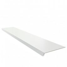 Aluhome - Rebord de fenêtre intérieur en alu 15/10ème - 1,40 m - 100mm - RAL9010