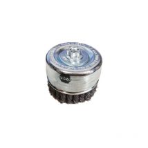 Reca 2695411008 Bürste 100 mm, Metallbecher, geflochtener Stahldraht, 0,80 mm