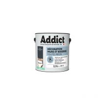 Addict - Peinture acrylique murs et boiseries anthracite satin 2.5L.