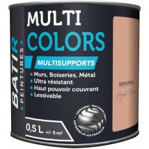 Peinture Batir Multi-Supports Satin Soyeux 0,5 l argile rose