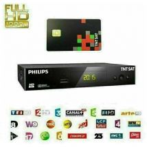 Hdme - Récepteur tv hd Satellite philips dsr 3231 tntsat - carte tntsat incluse, chaînes gratuites de la tnt hd par satellite - Noir