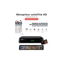 CGV - Récepteur Satellite hd premio sat hd W7 tntsat - Contrôle du direct, Timer, Enregistreur, 12V, chaînes étrangères tnt sur astra