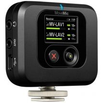 Récepteur Shure MoveMic - Récepteur de caméra à Chaussure Chaude pour Microphones MoveMic Lavalier, Compatible avec la Plupart des appareils Photo et