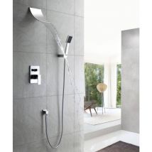 Lookshop - Recessed shower pack with waterfall effect and chrome finish with hand shower