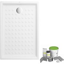 Pack receveur de douche 120 x 90 villeroy et boch o Novo rectangle blanc + Kit d'étanchéité Wedi