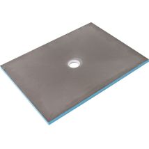 Wedi - Receveur de douche à carreler 90 x 75 Fundo Primo rectangle écoulement centré