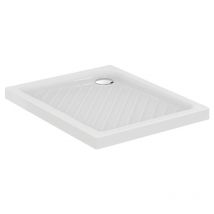 Porcher - Receveur antidérapant 80 x 80 Ulysse à poser ceramique carré blanc