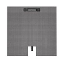 Receveur a carreler 90 x 90 cm Wedi Fundo Plano Linea - écoulement linéaire sortie sur le petit coté