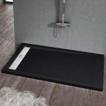 Stano. - Receveur de douche 90 x 180 cm extra plat elite en résine surface ardoisée noir