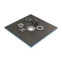 Valstorm - Receveur de douche 120x90x4cm prêt à carreler avec siphon et Grille en inox