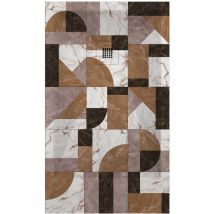 Receveur de douche 01 Couleur MosaÏque, finition Lisse Stone 3D, grille de couleur - 140 x 80 cm