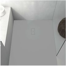 Stano. - Receveur de douche 90 x 160 cm extra plat fusion en résine surface ardoisée béton