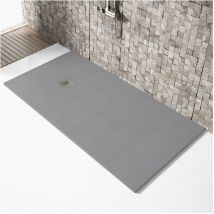 Stano. - Receveur de douche 90x110cm extra plat madison en résine surface ardoisée béton