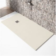 Receveur de douche 90x150cm extra plat madison en résine surface ardoisée sable