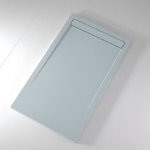 Receveur de douche 70x170 cm extra plat clever en résine surface ardoisée gris cendre