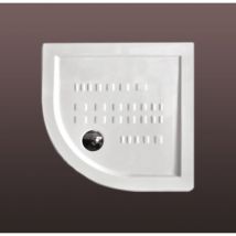 Kiamami Valentina - Receveur De Douche 90X90 H.5,5 Semi-Circulaire En Céramique Gamme Linea