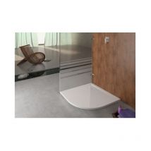 Hoesch - Receveur de douche quart de cercle muna avec antidérapant 800 x 800 x 30 mm blanc