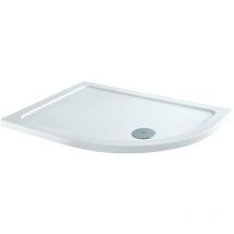 Receveur de douche arrondi d'angle droit 120x80cm