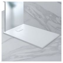 Webmarketpoint - Receveur de douche blanc effet pierre 70x90x h2.8 cm