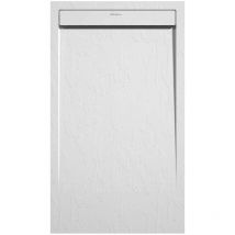 Kroos - Receveur de douche Blanc, finition Ardoise Stone smart, grille de couleur - 70 x 70 cm