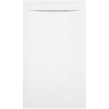 Kroos - Receveur de douche Blanc, texture Pierre Zeus, grille de couleur - 150 x 80 cm